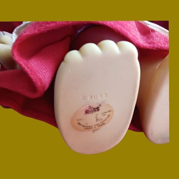 Vintage Russ Troll Doll Mrs. Claus Christmas 1991 "6" Inches Tall red/wht - Picture 5 of 7